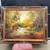 Large Vintage impressionistic Autumn River Landscape oil painting 14 thumbnail