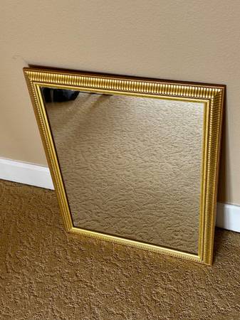 Brand New! Gorgeous Gilded Gold Frame Wall Beveled Wood Mirror 1