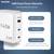 Sharp 140W USB C Charger, Compact Foldable GaN Fast Charge 3-Port, NEW 4 thumbnail