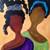 HAITIAN CARIBBEAN STYLE OIL PAINTING TWO WOMEN SIGNED 2 thumbnail