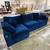 Joybird Bryant sectional royal cobalt blue velvet 2 thumbnail