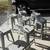 Set of 8 Modern Industrial Metal Bar Stools - Pewter Gray Color 3 thumbnail