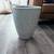 Martha Stewart Large Tall Ceramic Planter with White Floral raised design 1 thumbnail