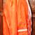 1960's  Mod Orange windbreaker with two white Stripes white Zippers 2 thumbnail