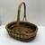 Large oval-shaped woven basket with a handle wicker picnic vegetable collection 1 thumbnail