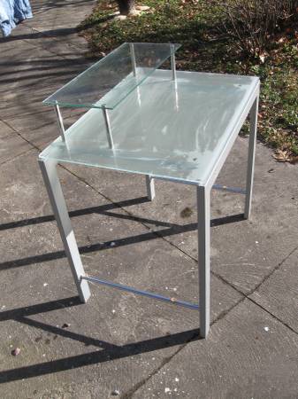 Glass makeup table/ computer desk 1