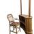 Mid Century Bamboo Tiki Indoor Outdoor Patio Bar w/Chair 1 thumbnail