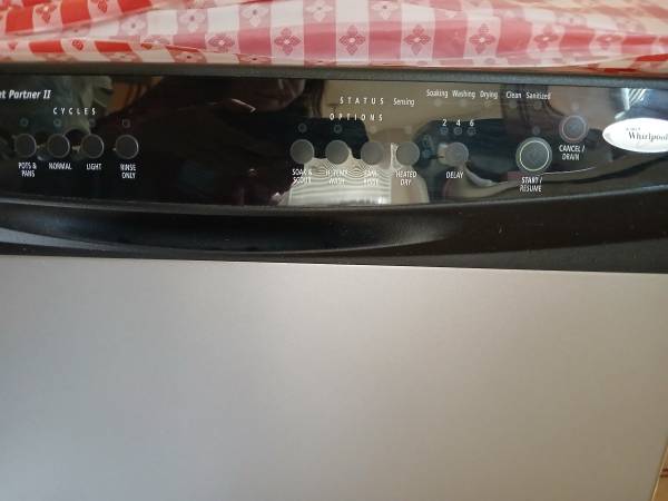NEW!!! Whirlpool Dishwasher, Stainless Steel front 1