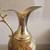 Vintage Onxy Marble Vase w/Brass Handle on Pedestal 3 thumbnail