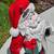 Large 37-Inch Ceramic Indoor Outdoor Santa Clause Statue 3 thumbnail