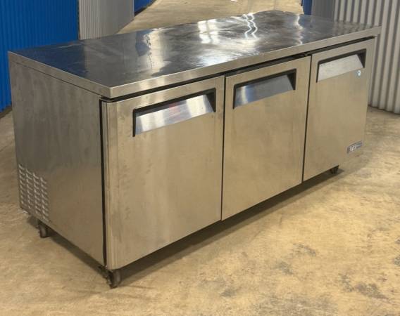 6 Ft Low Boy Cooler Refrigerator Turbo air Vol 110 / Restaurant  Equipment Sales 1