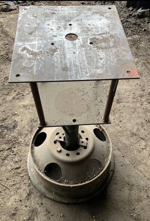 Portable steel shop table 1