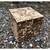 Coffee Table Cube Faux Wood Mosaic Pattern 3 thumbnail