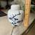 Fitz and Floyd 1976 Vintage Ginger Jar w/Lid Blue On White Floral Pattern 5” 11 thumbnail