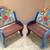 2 New Butterfly Wood Benches Artisan Handcarved Mexico 1 thumbnail