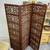 Carved Wooden Mid-Century Asian Folding Screen. 3 thumbnail