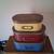 Stacking storage containers metal red blue gold 2 thumbnail