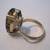 18k Ring Yellow Gold Vintage oval Smokey Quartz Size 6 VG conditio 7 thumbnail