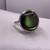 Synthetic Abalone Lady's Silver & Stone Ring 925 Silver 6g 1 thumbnail