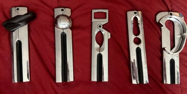 Retro Solid Chrome Multi-Tool Bar/Kitchen Set - 5 Pieces 1