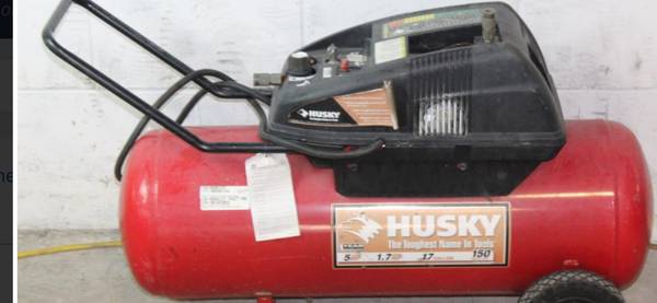 Air compressor husky 17 gallons. 1