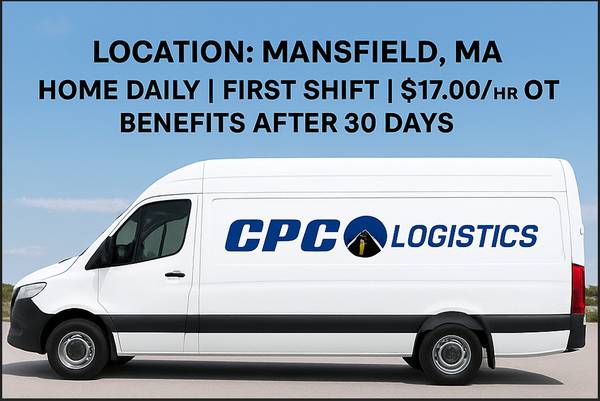 Full-Time Non CDL Van Driver | Mansfield, MA 1