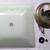 Mid-Century Modern Ceiling Lamp Fixture & Square Glass Shade, Flower 1 thumbnail