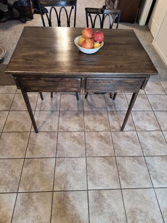 Table Oak with drawers 1