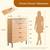 NEW IN BOX Storage Cabinet Dresser Chest Clothes Storage Organizer 5 thumbnail