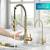 Kraus 1.8 GPM Single Hole Pre-Rinse Pull Down Kitchen Faucet - Gold 1 thumbnail