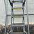 6 Step Steel Rolling Ladder, 24"W Perforated Step, OSHA Handrail 4 thumbnail