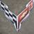 Corvette Crossed Flags Steel Sign 1 thumbnail