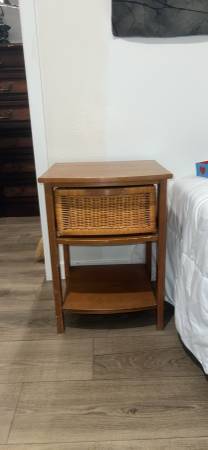 small table with wicker door 1