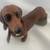Red Dachshund With Log - DFLS19A - 9" L - 4"W - 5"H 3 thumbnail