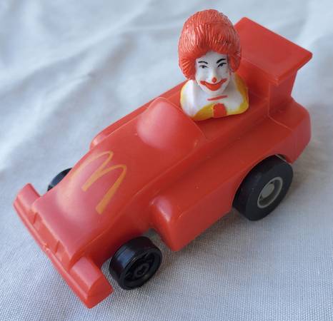 Coche retro de 1988 de acción TURBOMACS, juguete de la comida feliz de McDonald's - $15 (Tacoma)63439433435009123