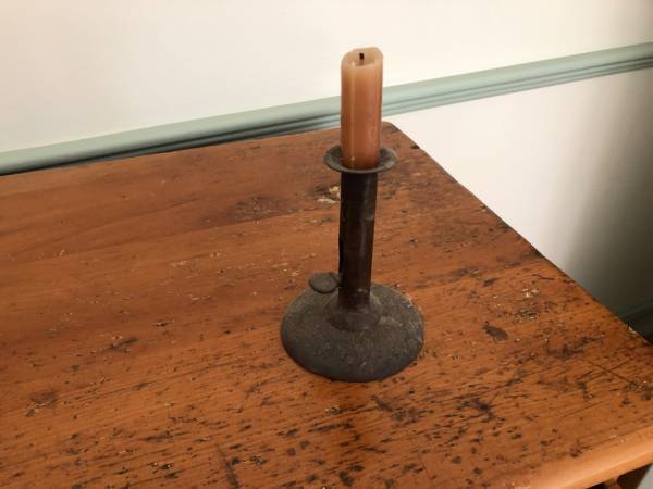 Antique Hog Scraper Candlestick 1