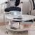 Round Class and Nickle Coffee Table IKEA Modern on Wheels 5 thumbnail