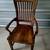 Wooden dining room chair with arms 3 thumbnail