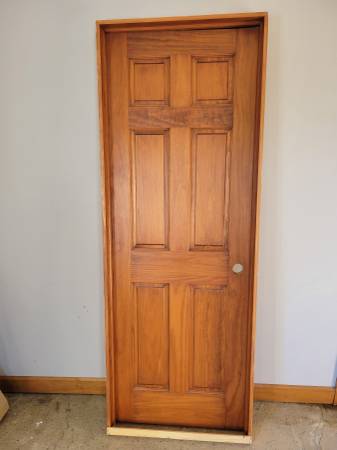 6 Panel Interior Door, Solid Pine 1