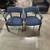 Vintage Wooden Blue Rolling Guest Chair BUY 3 GET ONE 50% OFF 1 thumbnail