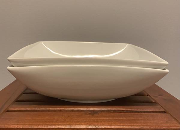 Cellar Ceramic Square Serving Bowls (Set of 2) 1