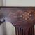 Antique pair of Wood Inlay and Black Embroidered chairs 5 thumbnail