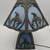 Antique End of Trail Native American Indian Slag Glass Lamp Dual Light 8 thumbnail