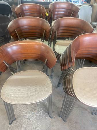 Stackable Wood Chairs - Price per Each Chair - $15 (Temple City) 1