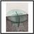 Vintage Post Modern Round Glass Side Table 9 thumbnail