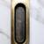 (2) Brass Recessed flat sliding door/ cabinets handle pulls 9 thumbnail