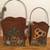 Autumn Fall Tin Baskets Decor ~ Sunflowers, Birds, NWT 1 thumbnail