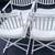 Vintage Hollwood Regency X Form Iron Director Chairs 3 thumbnail
