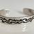 VTG Sterling Silver Hand Made Mexico Heavy Cuff Bracelet Size 7" 1 thumbnail