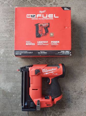 New Milwaukee FUEL 18ga Brad Nailer M12 - ToolOnly. 1